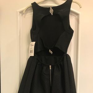 Black backless formal dress - size 3